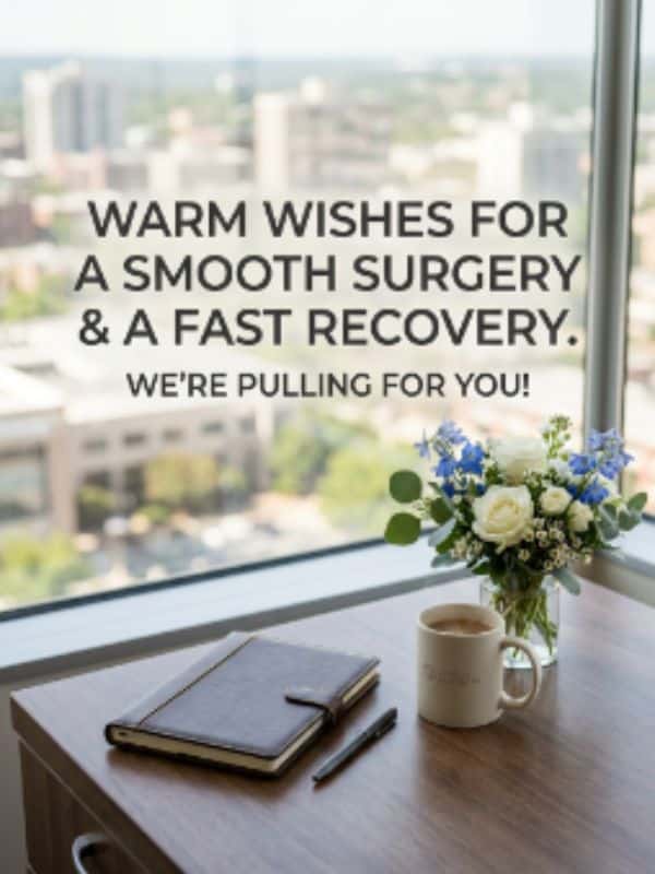 Before Surgery Wishes for a Coworker or Boss