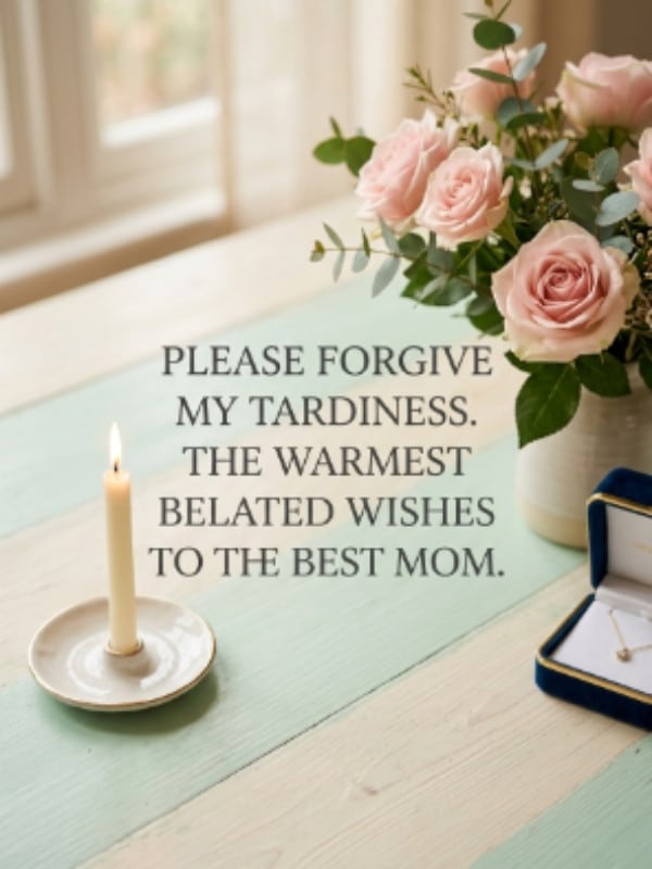 Belated Birthday Wishes For Mom When You Forgot