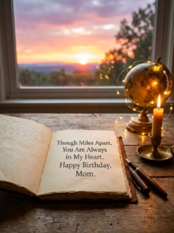 Emotional Birthday Wishes For Mom Living Far Away