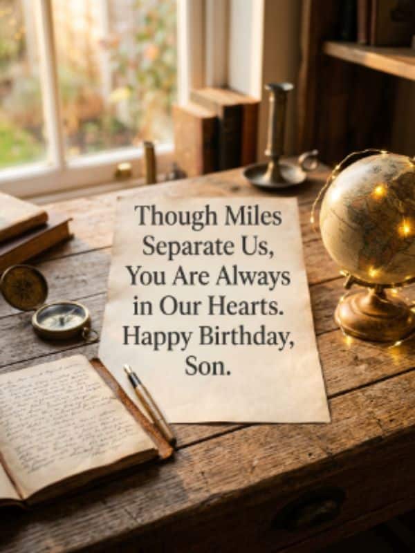 Emotional Birthday Wishes For Son Living Far Away