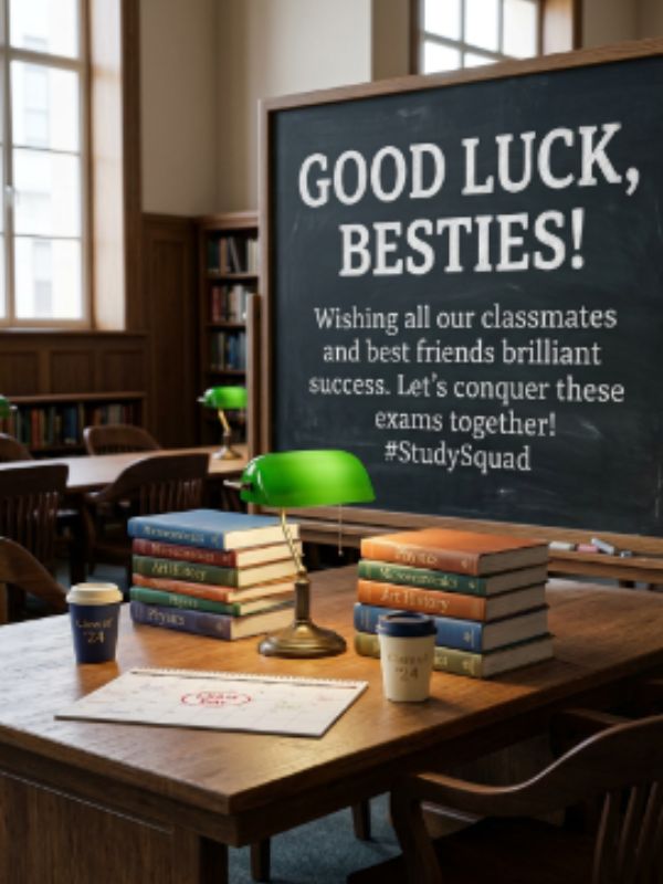Exam Success Wishes for Best Friends and Classmates