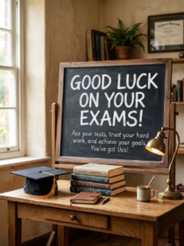 Good Luck Wishes for Exams for Students and Friends