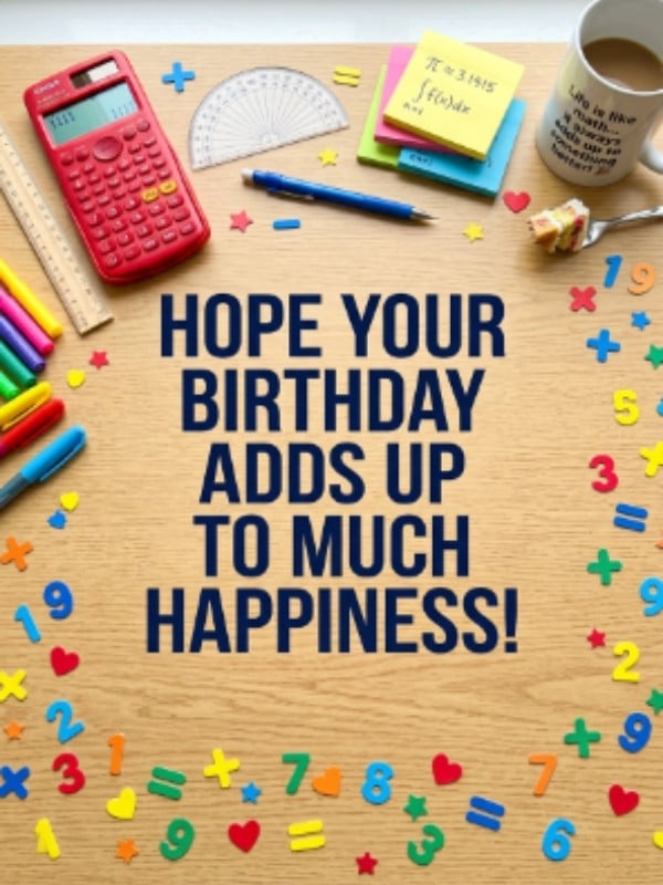 Happy Birthday Wishes for a Math Teacher