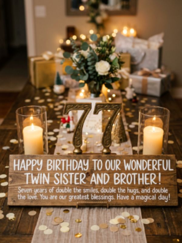 Heart Touching Birthday Wishes for Twins Boy and Girl