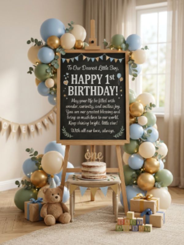 Heart-Touching Birthday Wishes for a Baby Who Looks Handsome