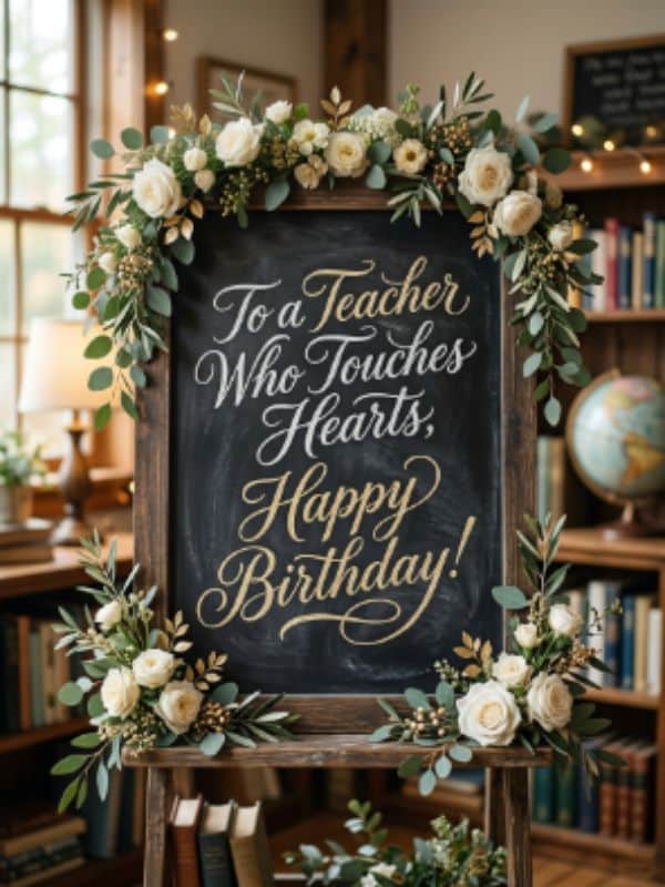 Heart Touching Happy Birthday Wishes for Teacher