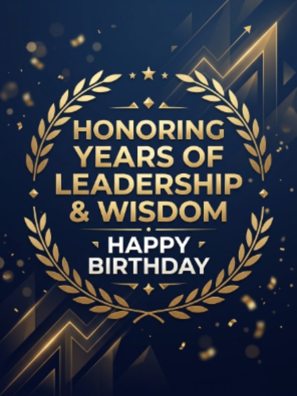 Milestone Birthday Wishes for Boss (50th, 60th & Beyond)