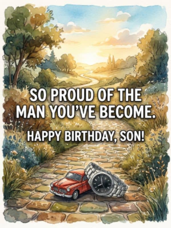 Proud Parent Birthday Wishes For Son Growing Up