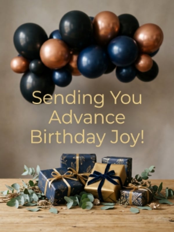 Sending You Advance Birthday Joy!