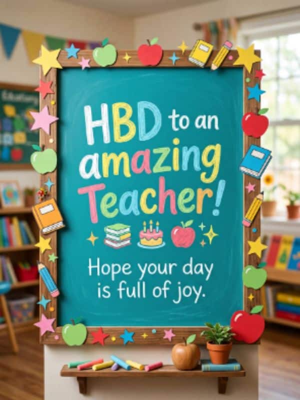 Short Happy Birthday Wishes for Teacher for Social Media (Facebook, Instagram, WhatsApp)