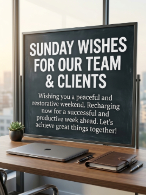 Sunday Wishes for Coworkers and Business Clients