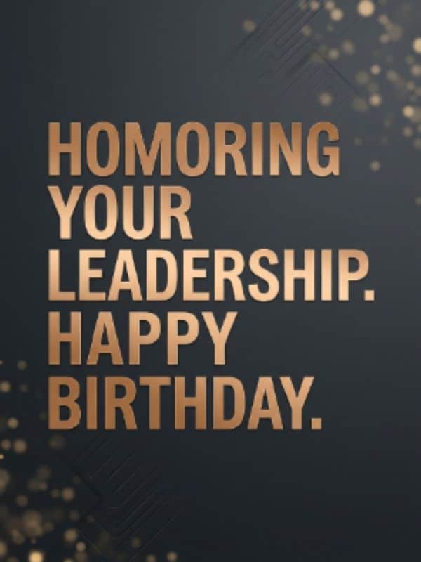 Types of Happy Birthday Wishes for Boss