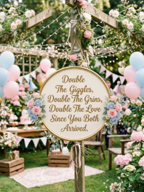 1st Birthday Wishes for Twins Double the Joy