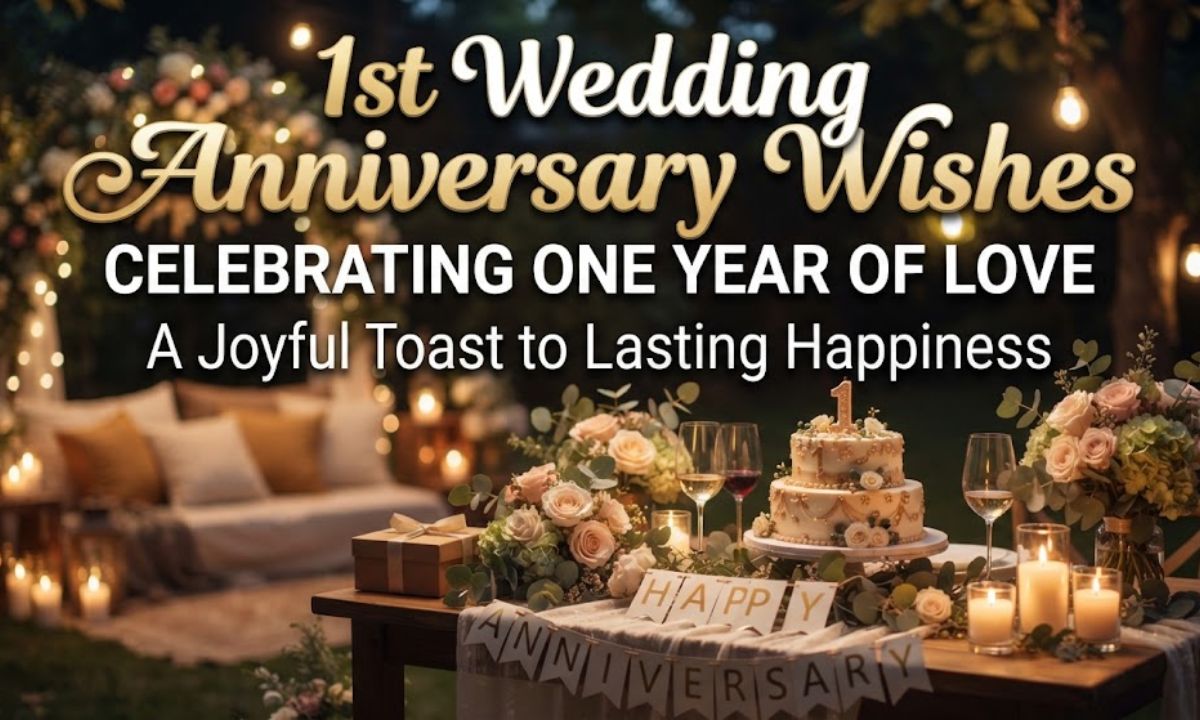1st Wedding Anniversary Wishes
