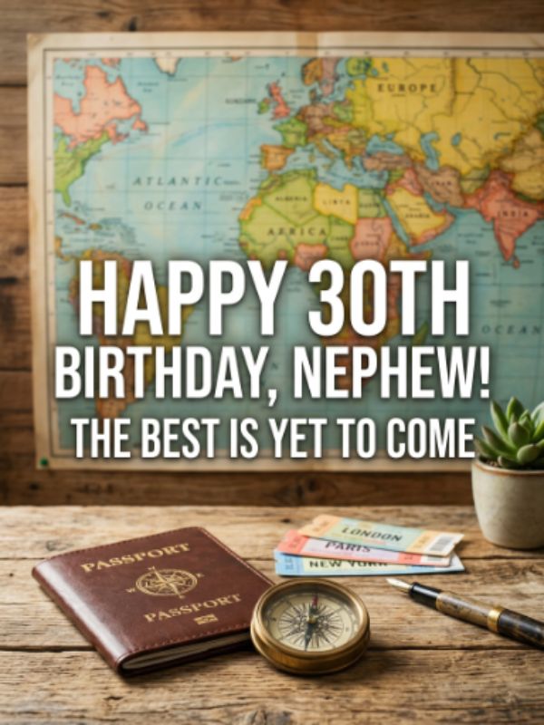 30th Birthday Wishes towards That Sweet Nephew