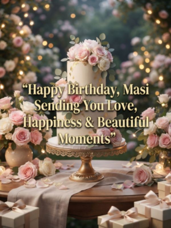 Beautiful Birthday Wishes for Masi With Love
