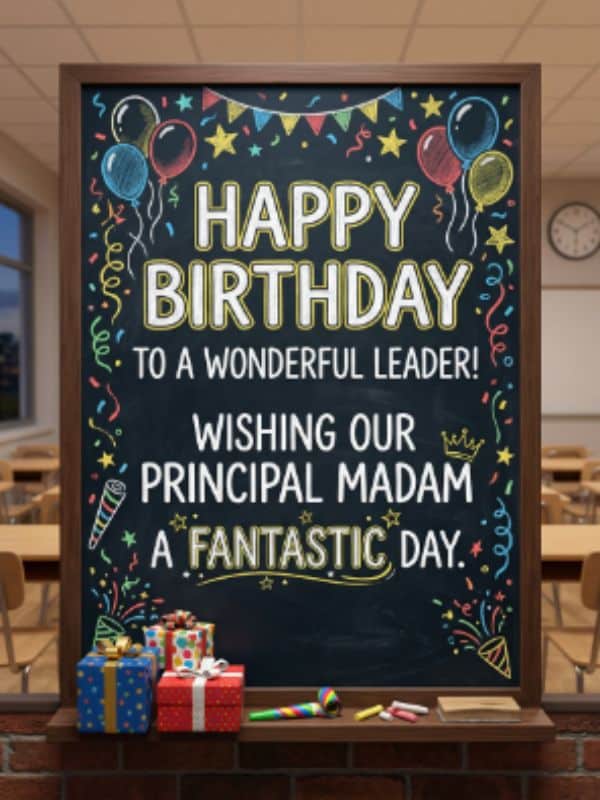 Birthday Wishes for Principal Madam
