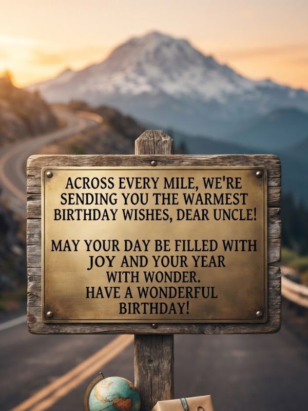 Birthday Wishes for Uncle Across Every Mile