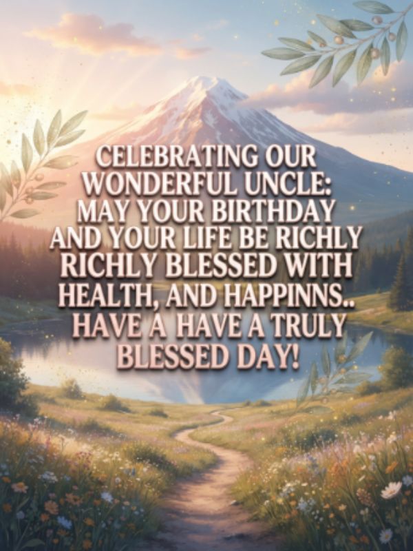 Birthday Wishes for Uncle With Blessings 