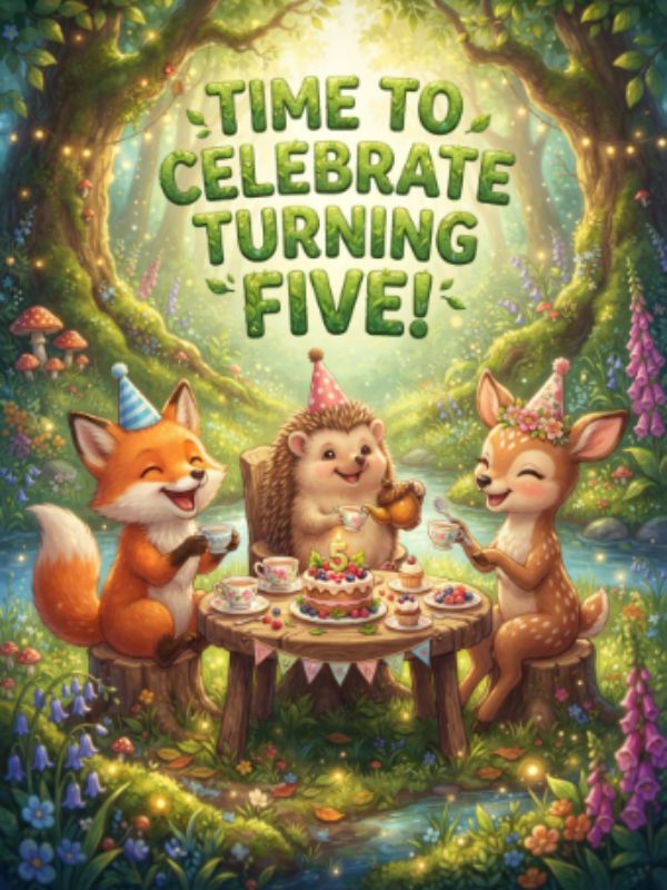 Cute 5th Birthday Wishes for a Child Turning Five