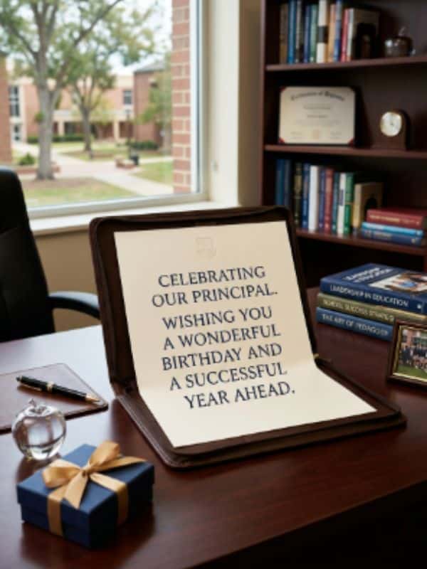 Effective Birthday Wishes for Principal