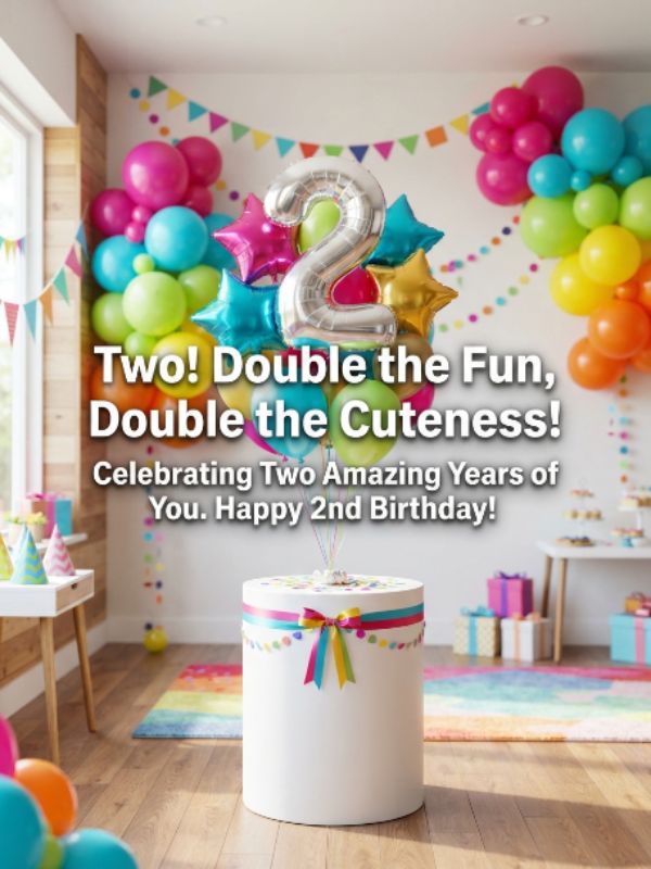 Engaging 2nd Birthday Wishes