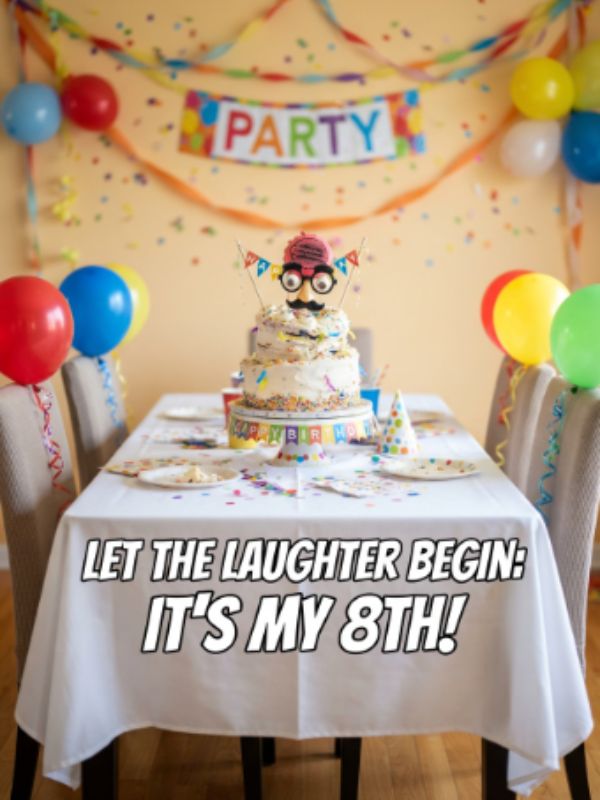 Funny 8th Birthday Wishes full of Laughter