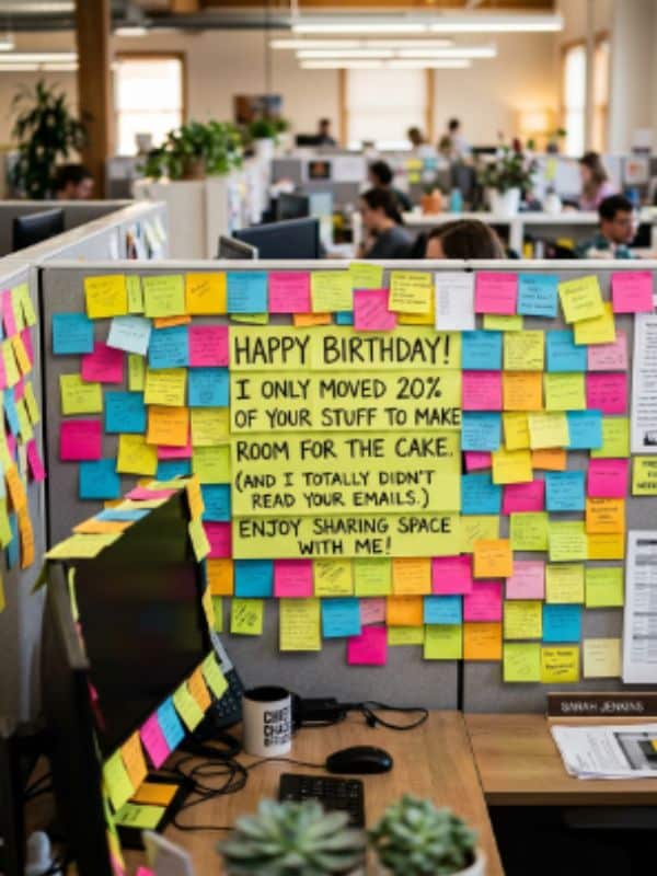 Funny Birthday Wishes For Coworker Who Shares Desk