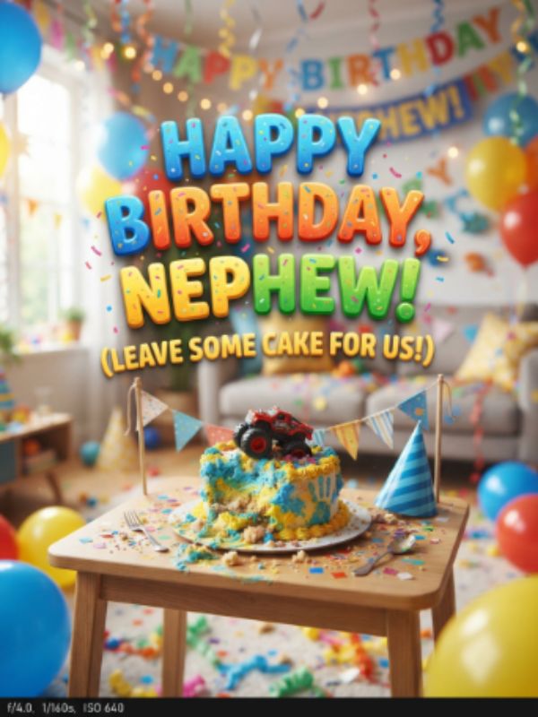 Funny Birthday Wishes for Nephew Full of Joy