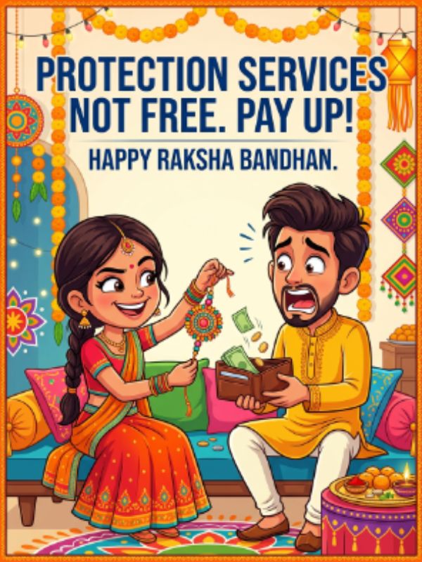 Funny Raksha Bandhan Wishes To Make Your Sibling Laugh