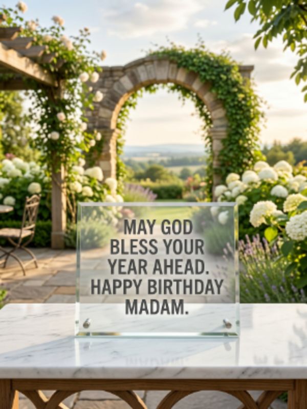 God Bless You Happy Birthday Madam Wishes