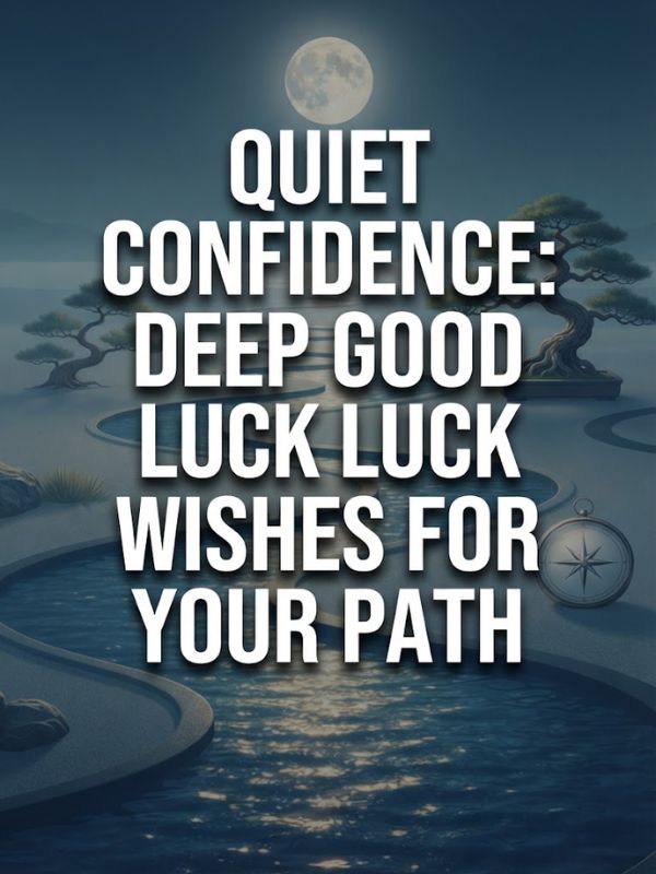 Good Luck Wishes Offer Deep, Quiet Confidence