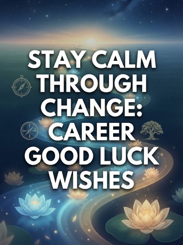 Good Luck Wishes for Career: Stay Calm Through Change