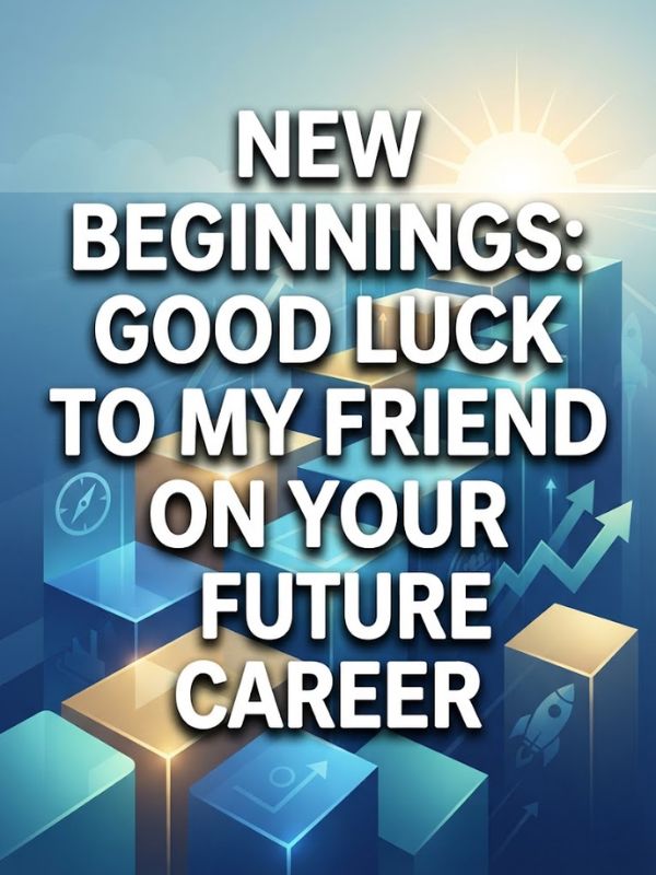 Good Luck Wishes for Future Career for Friend