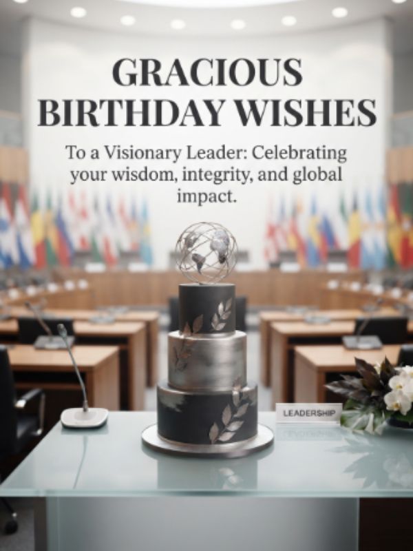 Gracious Birthday Wishes for Visionary Leader