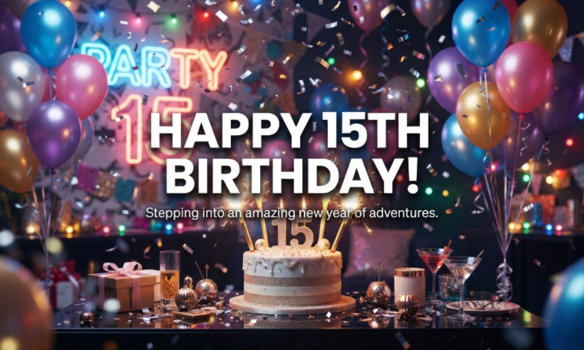 Happy 15th Birthday Wishes