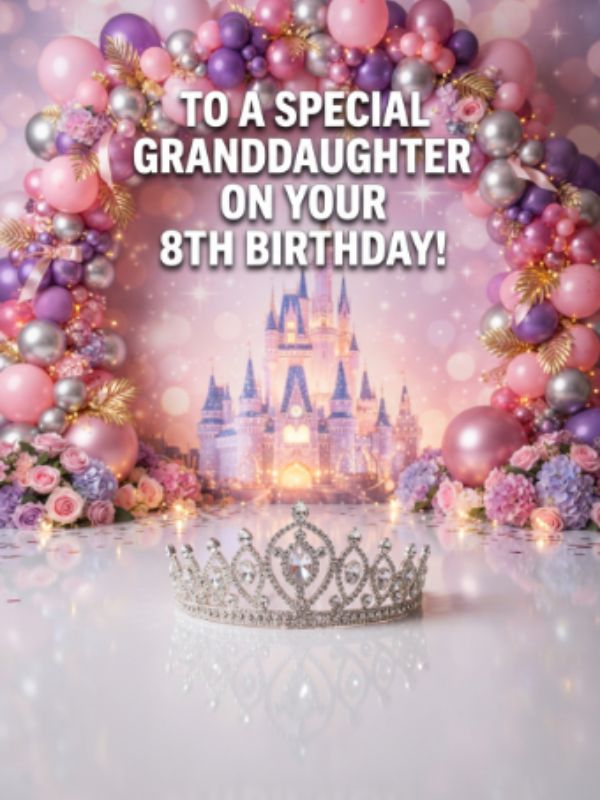 Happy 8th Birthday Wishes for Your Granddaughter
