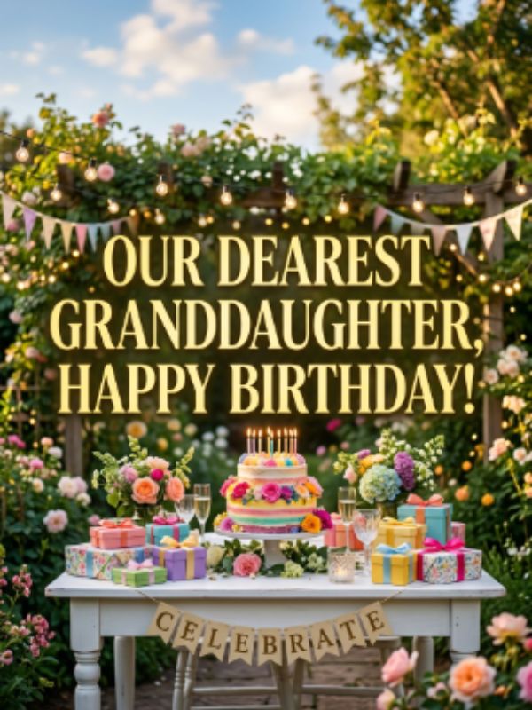 Happy Birthday Wishes for Granddaughter from Loving Grandparents