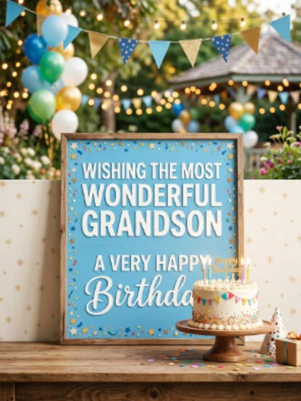 Heart Touching Birthday Wishes for Your Young Grandson