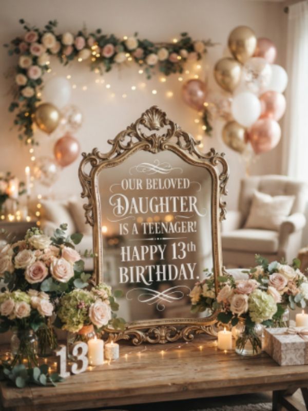 Heartfelt Happy 13th Birthday Wishes For Daughter