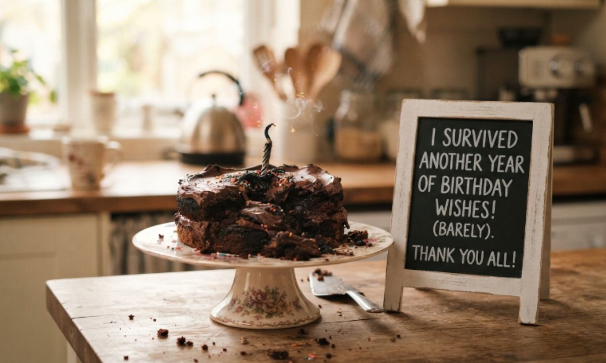 Humorous Thank You for Birthday Wishes