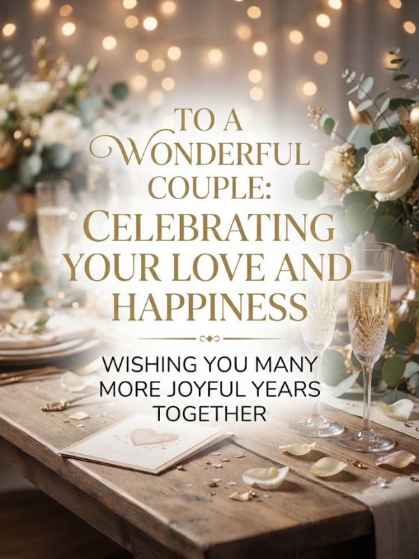 Lovely Anniversary Wishes for Two Special People