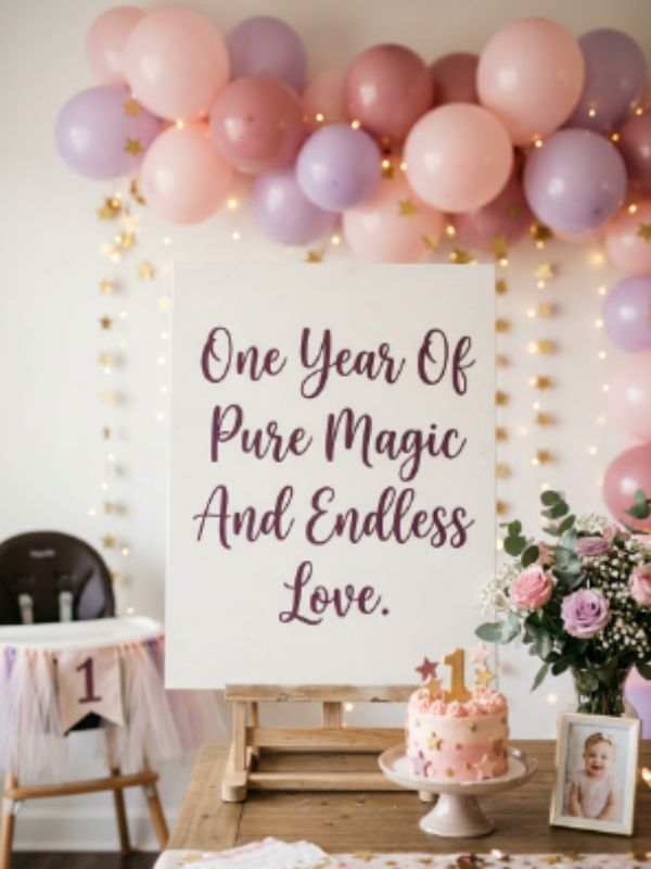 Loving 1st Birthday Wishes for Your Baby Girl