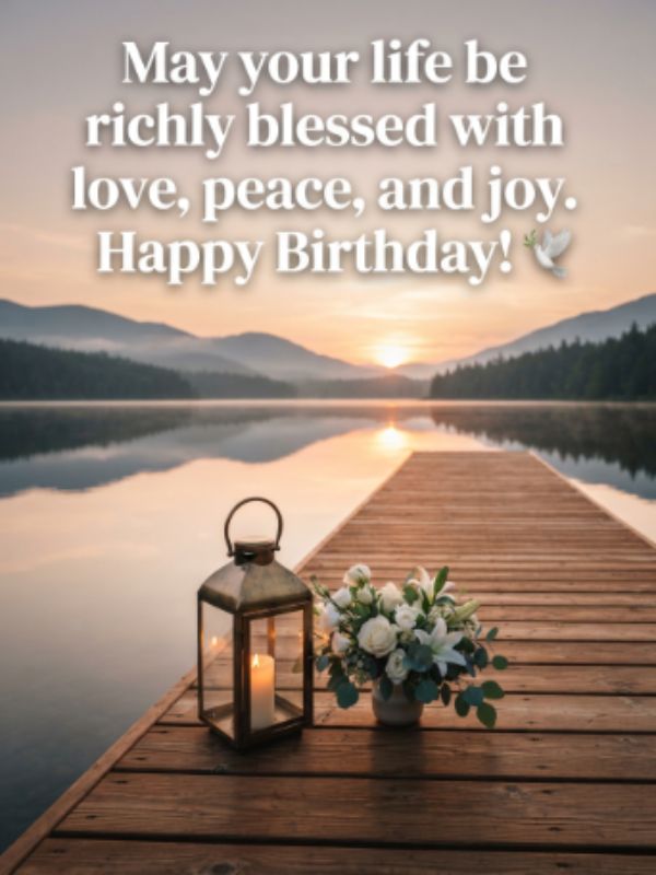 Loving Birthday Wishes Filled with God's Blessings