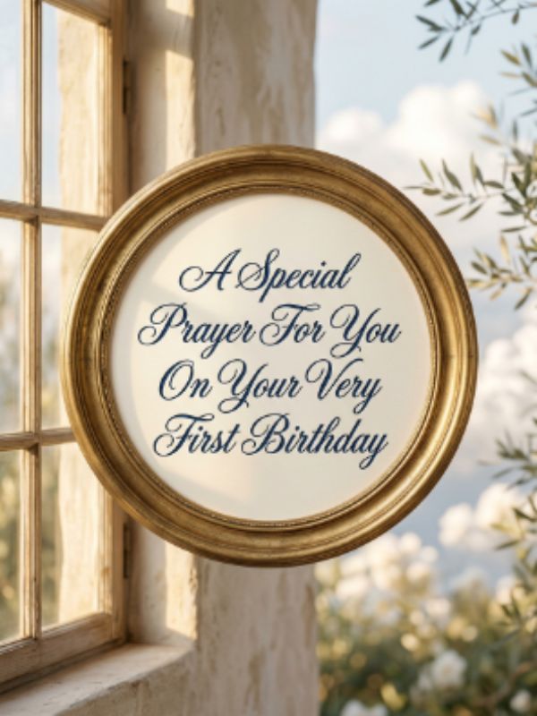 Religious 1st Birthday Wishes with Blessings and Prayers