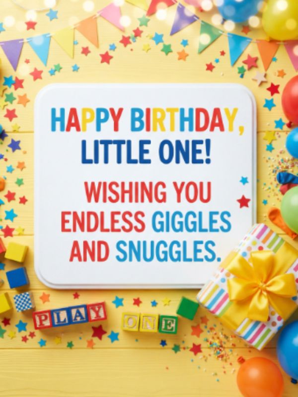 Short Birthday Wishes for A Baby