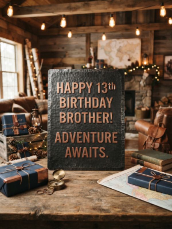 Warm 13th Birthday Wishes Celebrating A Brother