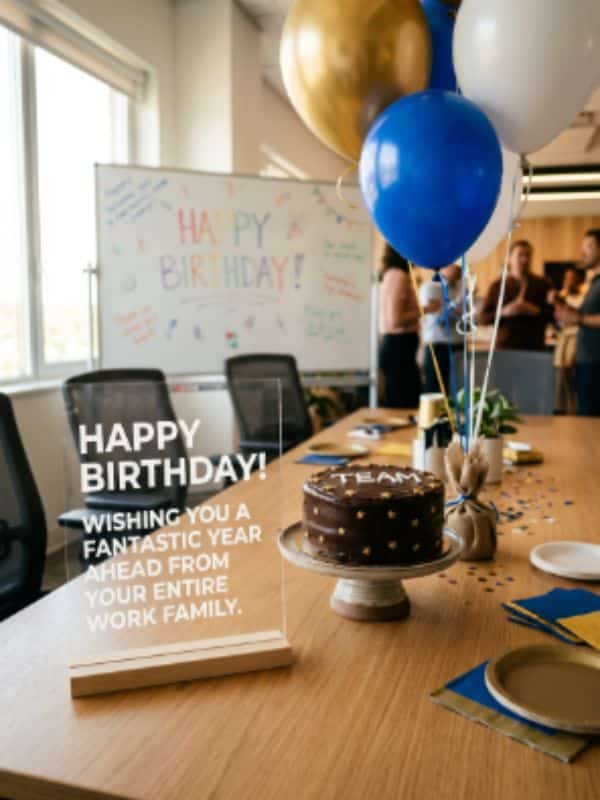 Warm Birthday Wishes For Coworker From The Whole Team