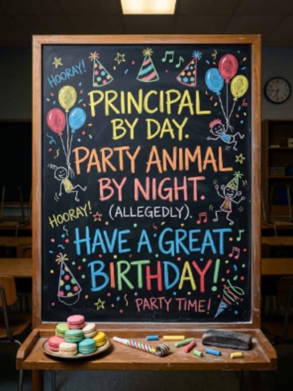 Witty Birthday Wishes for Principal
