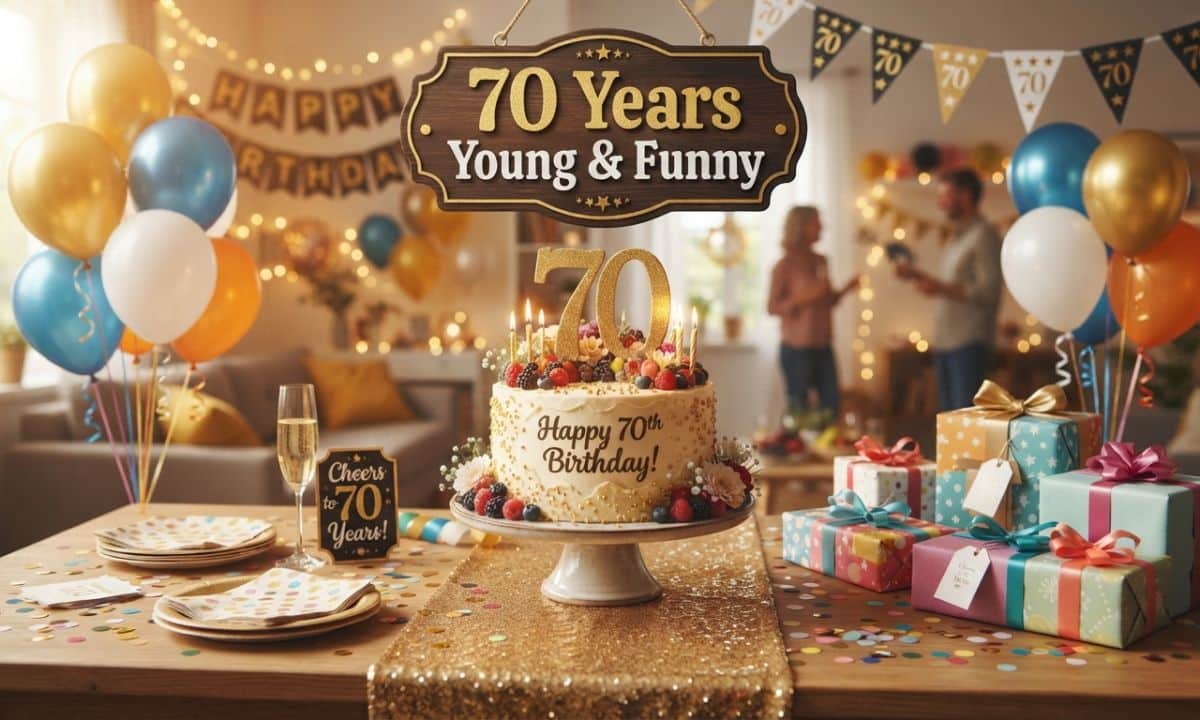 Funny 70th Birthday Wishes